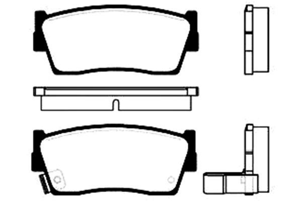 KAVO PARTS Комплект тормозных колодок, дисковый тормоз BP-8505